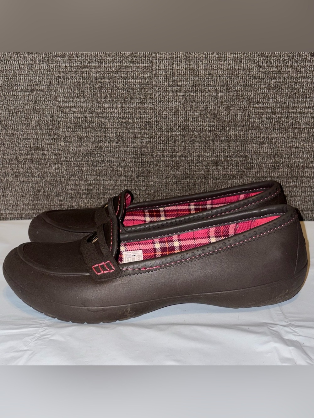 Crocs Lano Woman's Penny Loafers Size 9 Brown Casual Comfortable Office Slip On